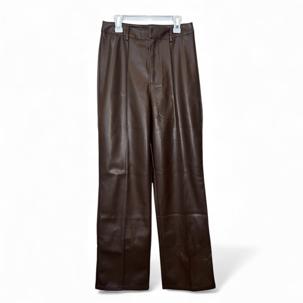 COMMENSE High Waist Faux Leather Pants
COLOR - Dark Brown Size Small NWT - Picture 2 of 8